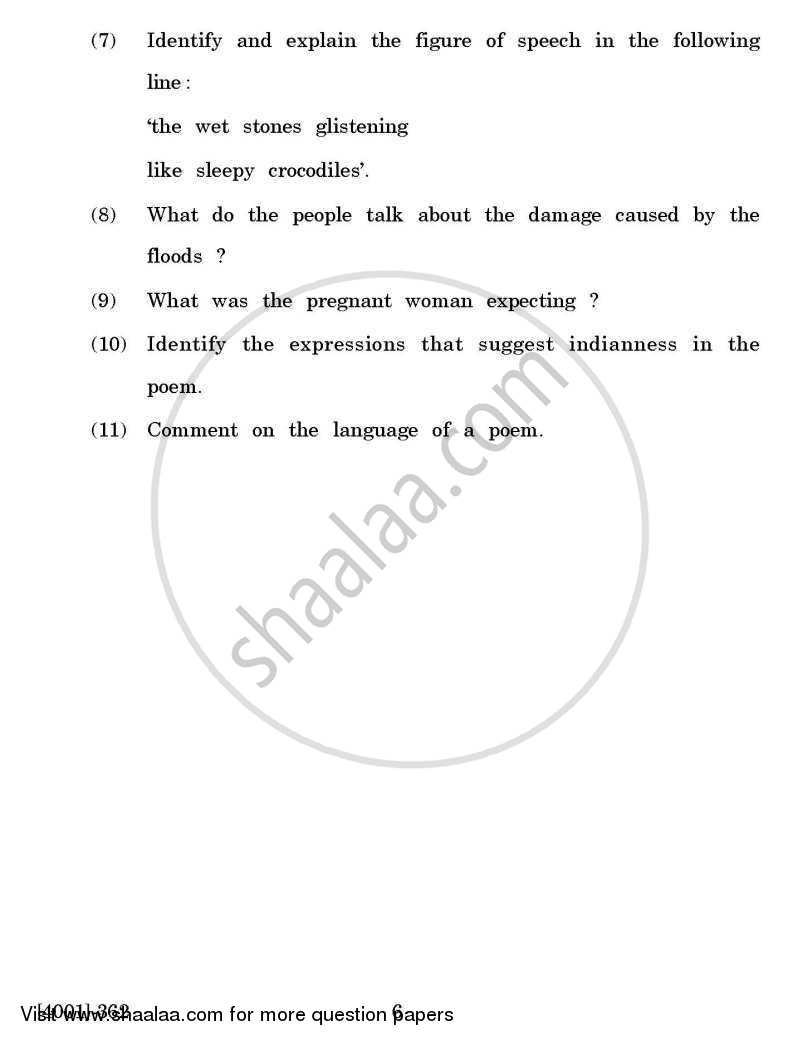 English Special Paper 4- Introduction to Literary Criticism and Critical Appreciation 2011-2012 - B.A. - 3rd Year (TYBA) - University of Pune question paper with PDF download