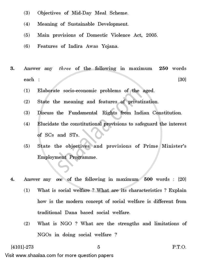 Sociology General Paper 2- Population and Society 2011-2012 - B.A. - 2nd Year (SYBA) - University of Pune question paper with PDF download