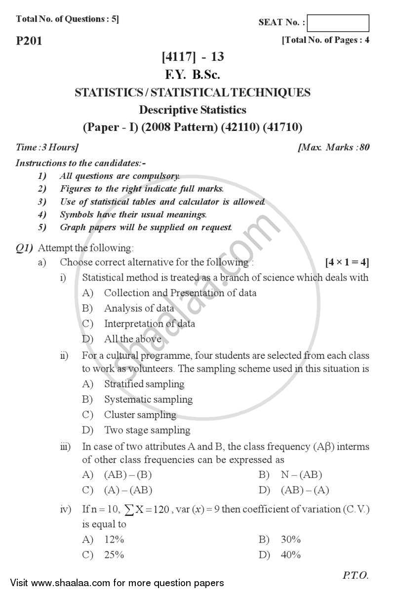 descriptive statistics essay