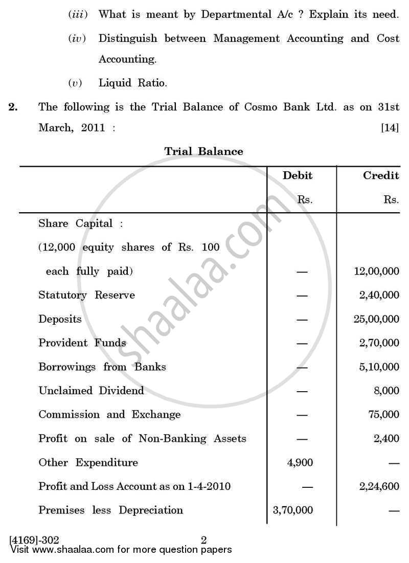 Advanced Accounting 2011-2012 - B.Com. - 3rd Year (TYBcom) - University of Pune question paper with PDF download