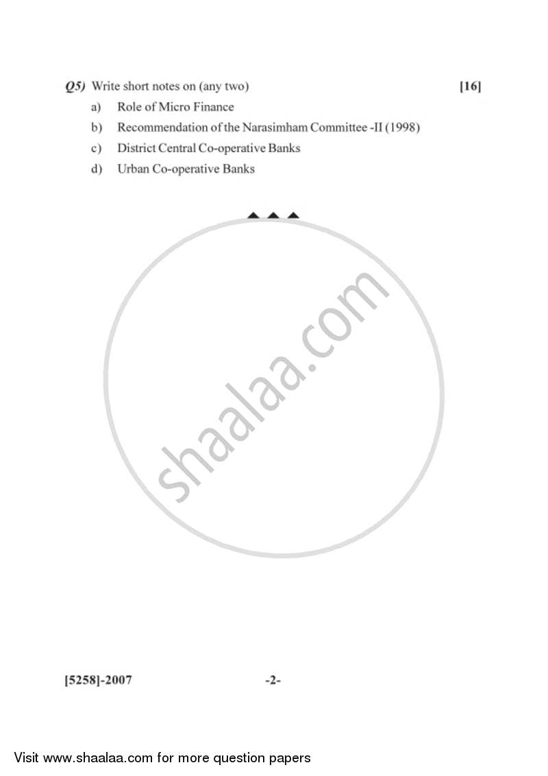 Banking and Finance 1 - Indian Banking System 2017-2018 - B.Com. - 2nd Year (SYBcom) - University of Pune question paper with PDF download