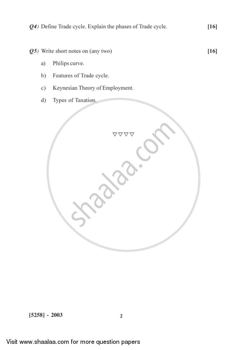 Business Economics (Macro) 2017-2018 - B.Com. - 2nd Year (SYBcom) - University of Pune question paper with PDF download