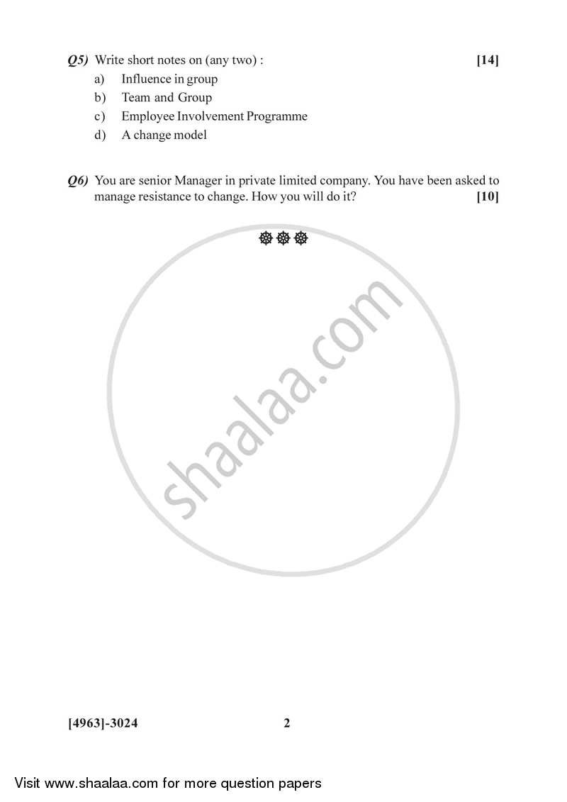 Business Entrepreneurship 3 2015-2016 - B.Com. - 3rd Year (TYBcom) - University of Pune question paper with PDF download