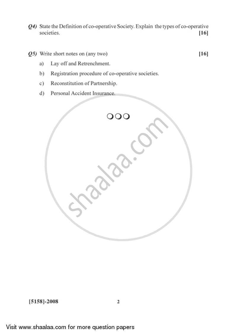 Business Laws and Practices 1 2016-2017 - B.Com. - 2nd Year (SYBcom) - University of Pune question paper with PDF download