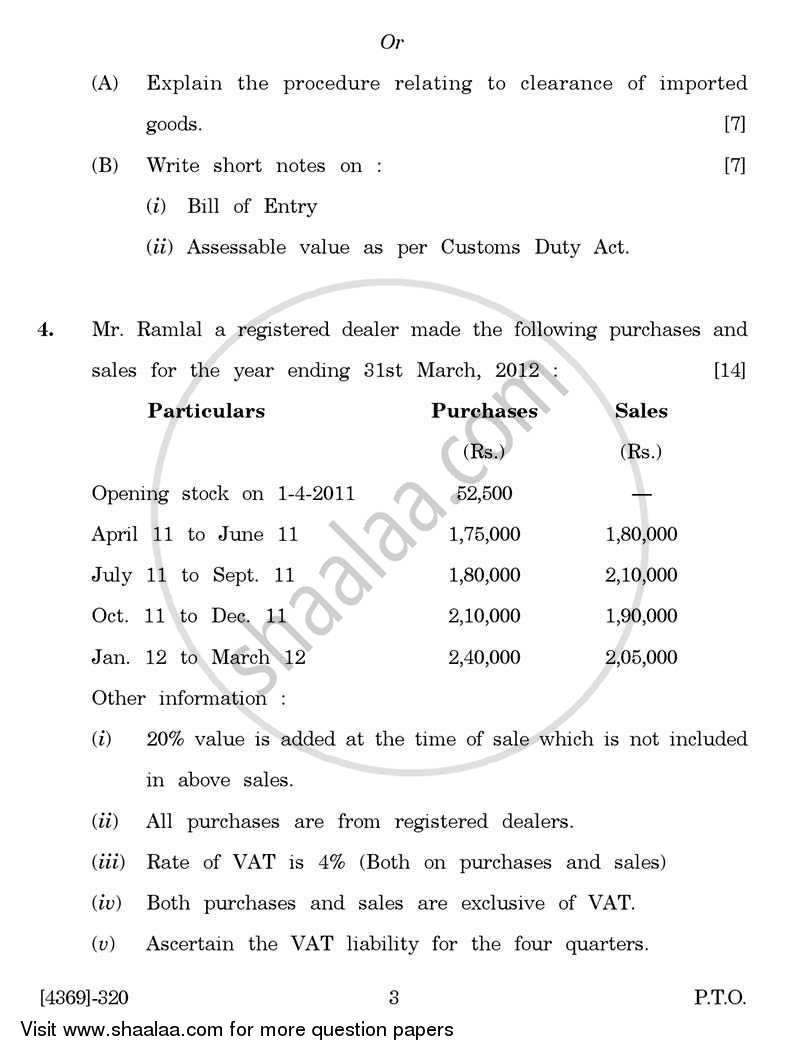 Business Laws and Practices 3 2012-2013 - B.Com. - 3rd Year (TYBcom) - University of Pune question paper with PDF download