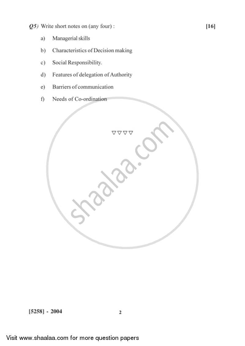 Business Management 2017-2018 - B.Com. - 2nd Year (SYBcom) - University of Pune question paper with PDF download