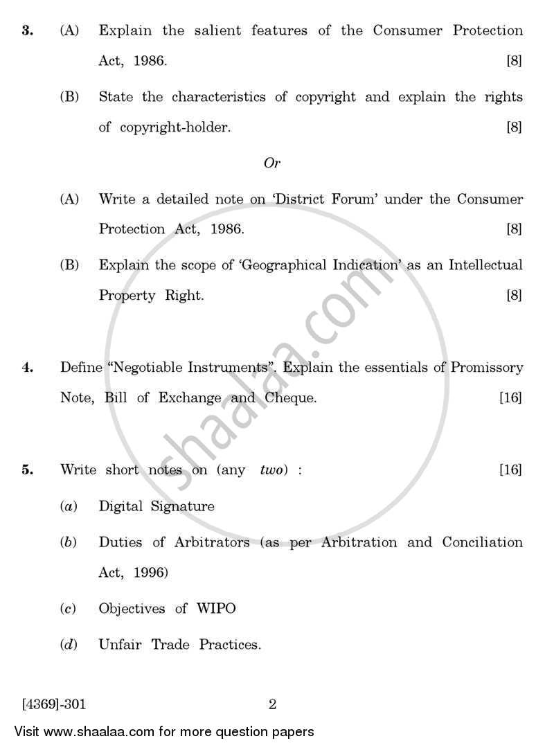 Business Regulatory Framework (Mercantile Law) 2012-2013 - B.Com. - 3rd Year (TYBcom) - University of Pune question paper with PDF download