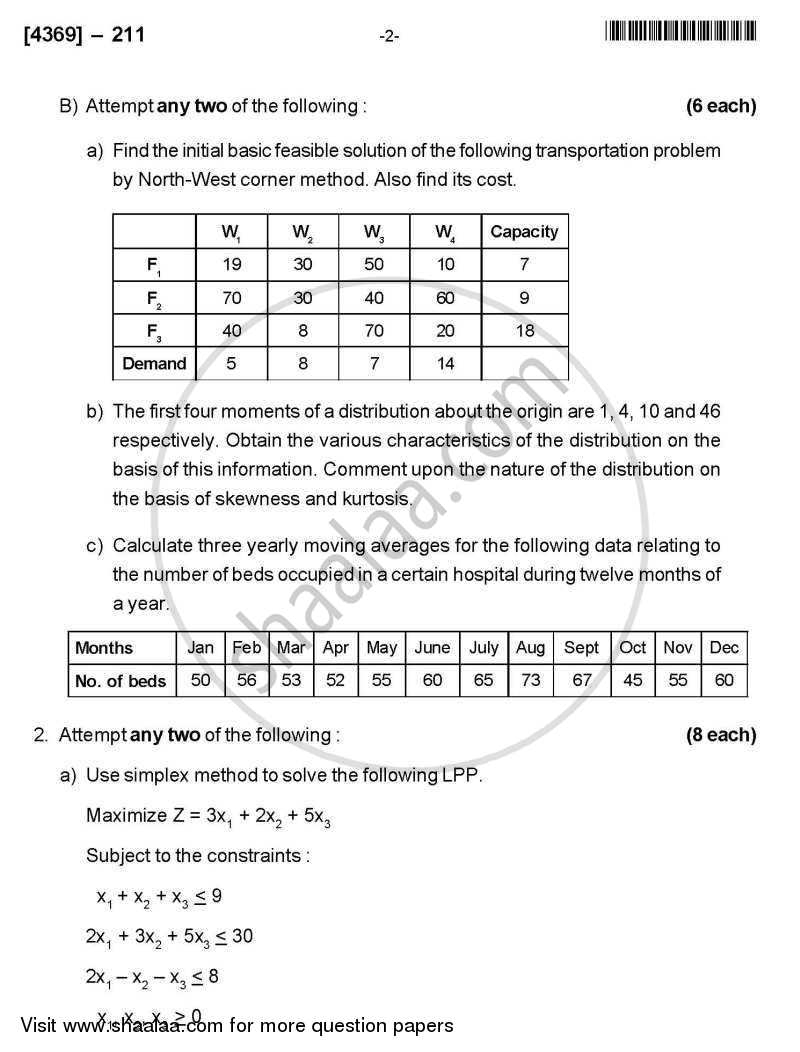 Business Statistics 1 2012-2013 - B.Com. - 2nd Year (SYBcom) - University of Pune question paper with PDF download