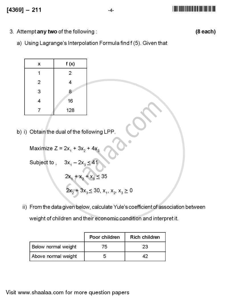 Business Statistics 1 2012-2013 - B.Com. - 2nd Year (SYBcom) - University of Pune question paper with PDF download