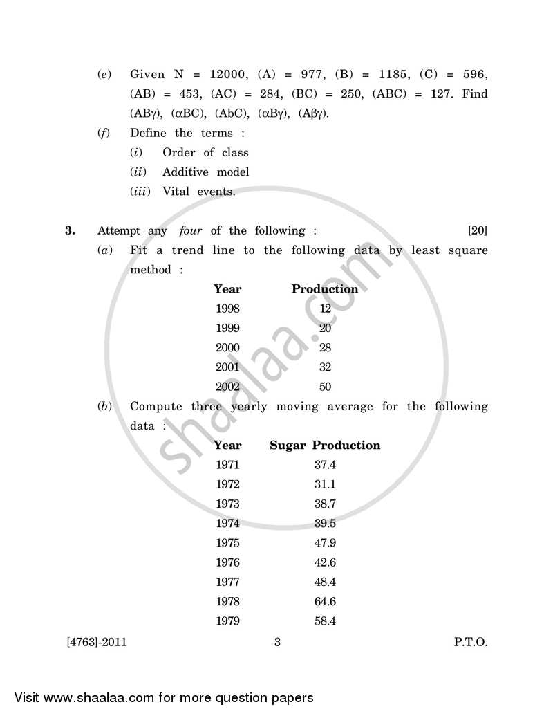Business Statistics 1 2014-2015 - B.Com. - 2nd Year (SYBcom) - University of Pune question paper with PDF download