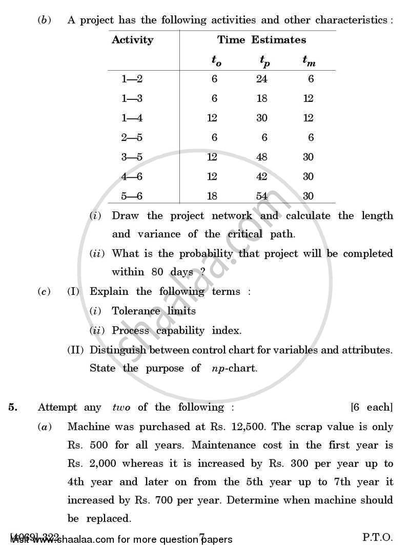 Business Statistics 3 2011-2012 - B.Com. - 3rd Year (TYBcom) - University of Pune question paper with PDF download
