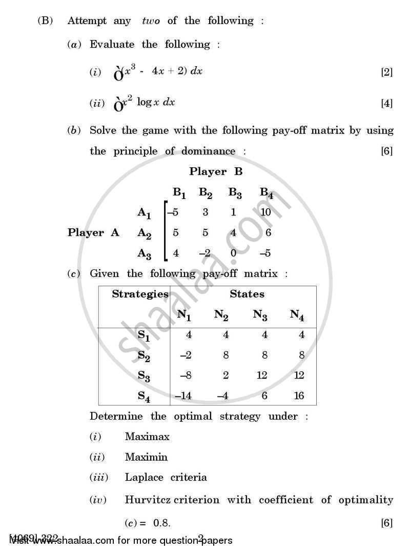 Business Statistics 3 2011-2012 - B.Com. - 3rd Year (TYBcom) - University of Pune question paper with PDF download
