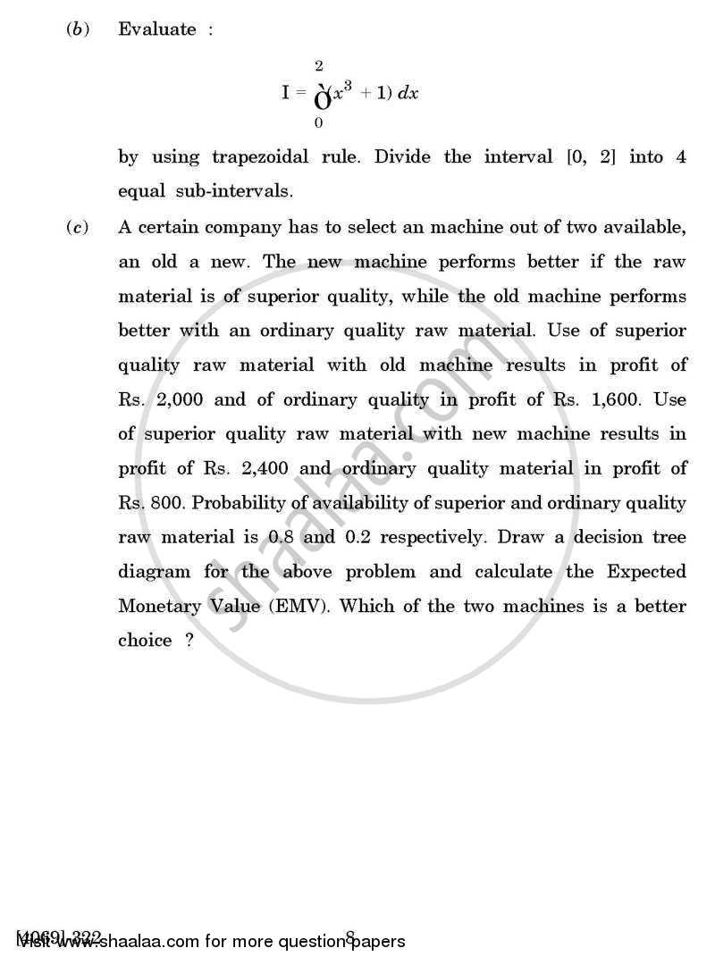Business Statistics 3 2011-2012 - B.Com. - 3rd Year (TYBcom) - University of Pune question paper with PDF download