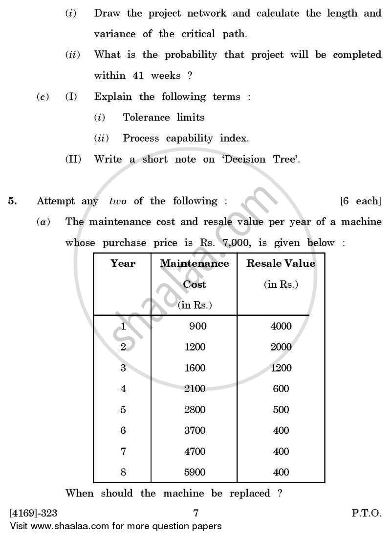 Business Statistics 3 2011-2012 - B.Com. - 3rd Year (TYBcom) - University of Pune question paper with PDF download