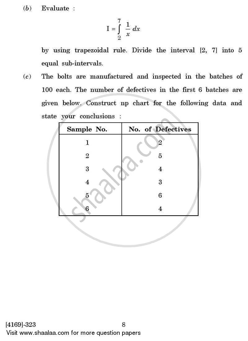 Business Statistics 3 2011-2012 - B.Com. - 3rd Year (TYBcom) - University of Pune question paper with PDF download