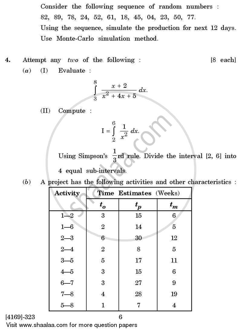 Business Statistics 3 2011-2012 - B.Com. - 3rd Year (TYBcom) - University of Pune question paper with PDF download