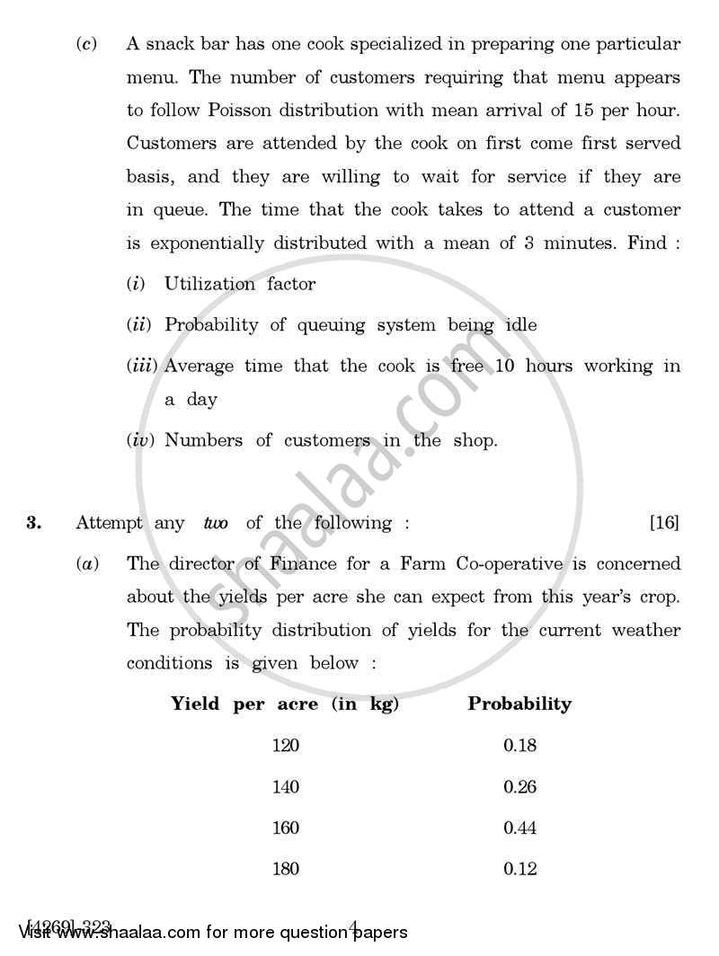 Business Statistics 3 2012-2013 - B.Com. - 3rd Year (TYBcom) - University of Pune question paper with PDF download
