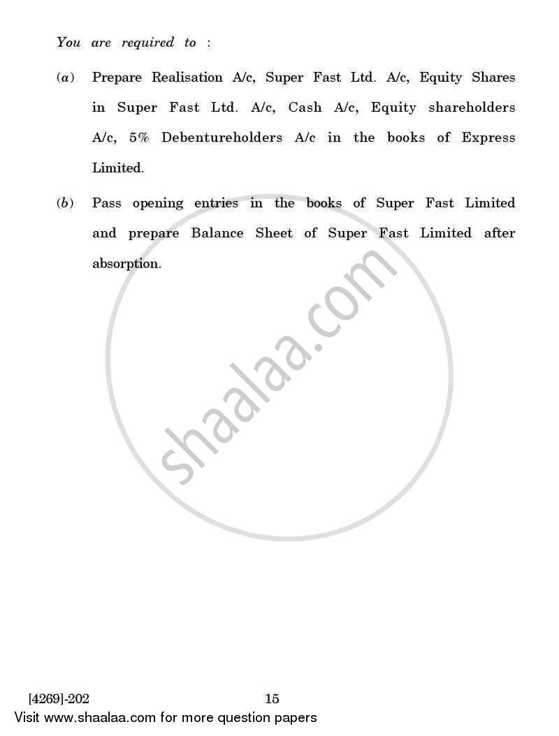 Corporate Accounting 2012-2013 - B.Com. - 2nd Year (SYBcom) - University of Pune question paper with PDF download