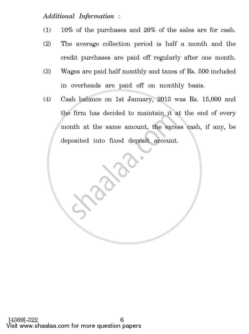 Cost and Works Accounting 3 2012-2013 - B.Com. - 3rd Year (TYBcom) - University of Pune question paper with PDF download