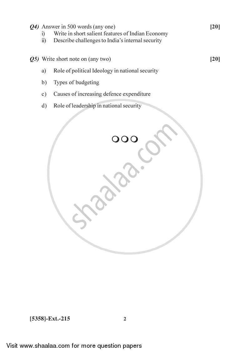 Defence Budgeting, Finance and Management 1 2017-2018 - B.Com. - 2nd Year (SYBcom) - University of Pune question paper with PDF download