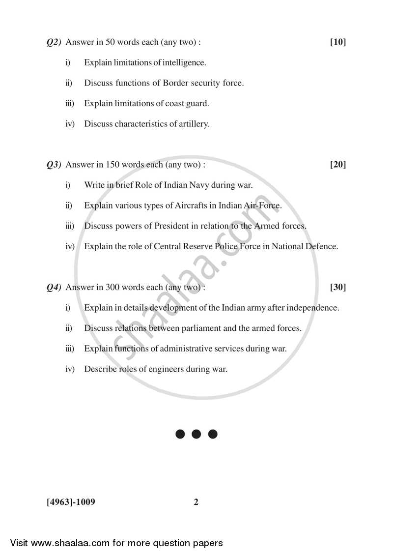 Defence Budgeting Finance and Management Paper 1- Defence Organization and Management in India 2015-2016 - B.Com. - 1st Year (FYBcom) - University of Pune question paper with PDF download