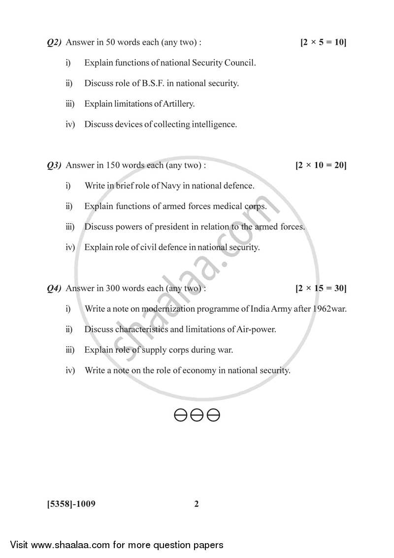 Defence Budgeting Finance and Management Paper 1- Defence Organization and Management in India 2017-2018 - B.Com. - 1st Year (FYBcom) - University of Pune question paper with PDF download