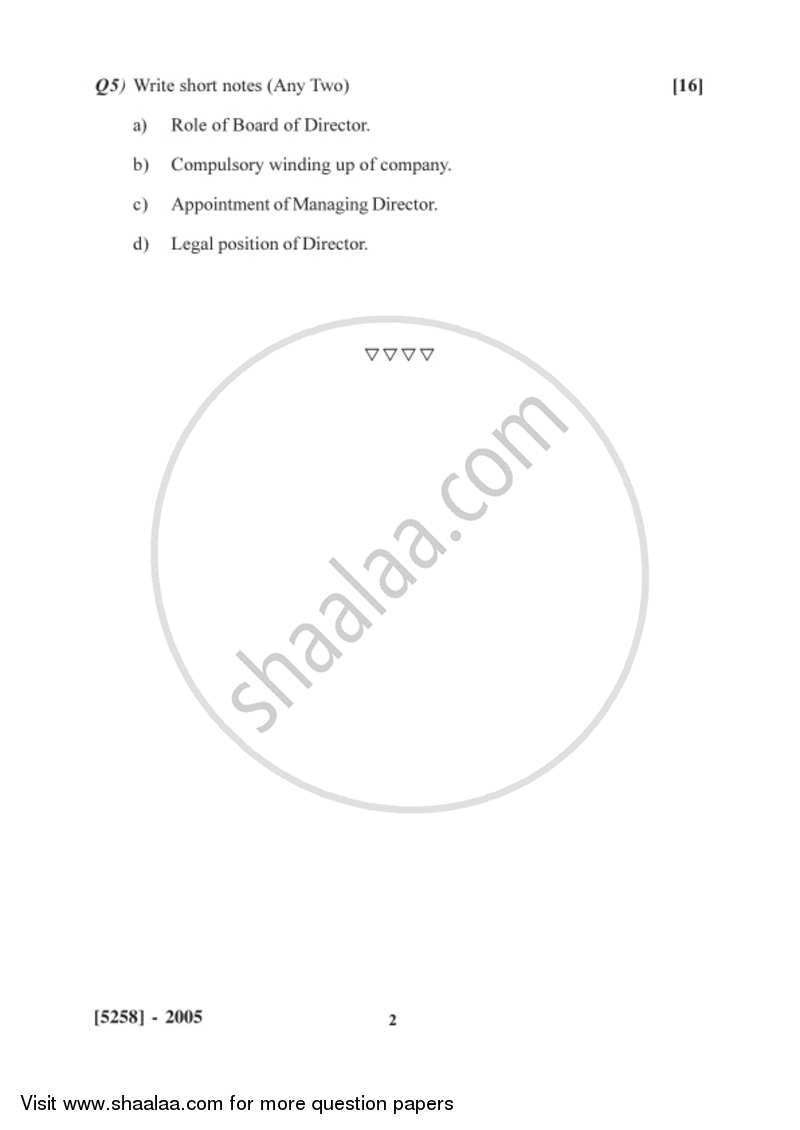 Elements of Company Law 2017-2018 - B.Com. - 2nd Year (SYBcom) - University of Pune question paper with PDF download