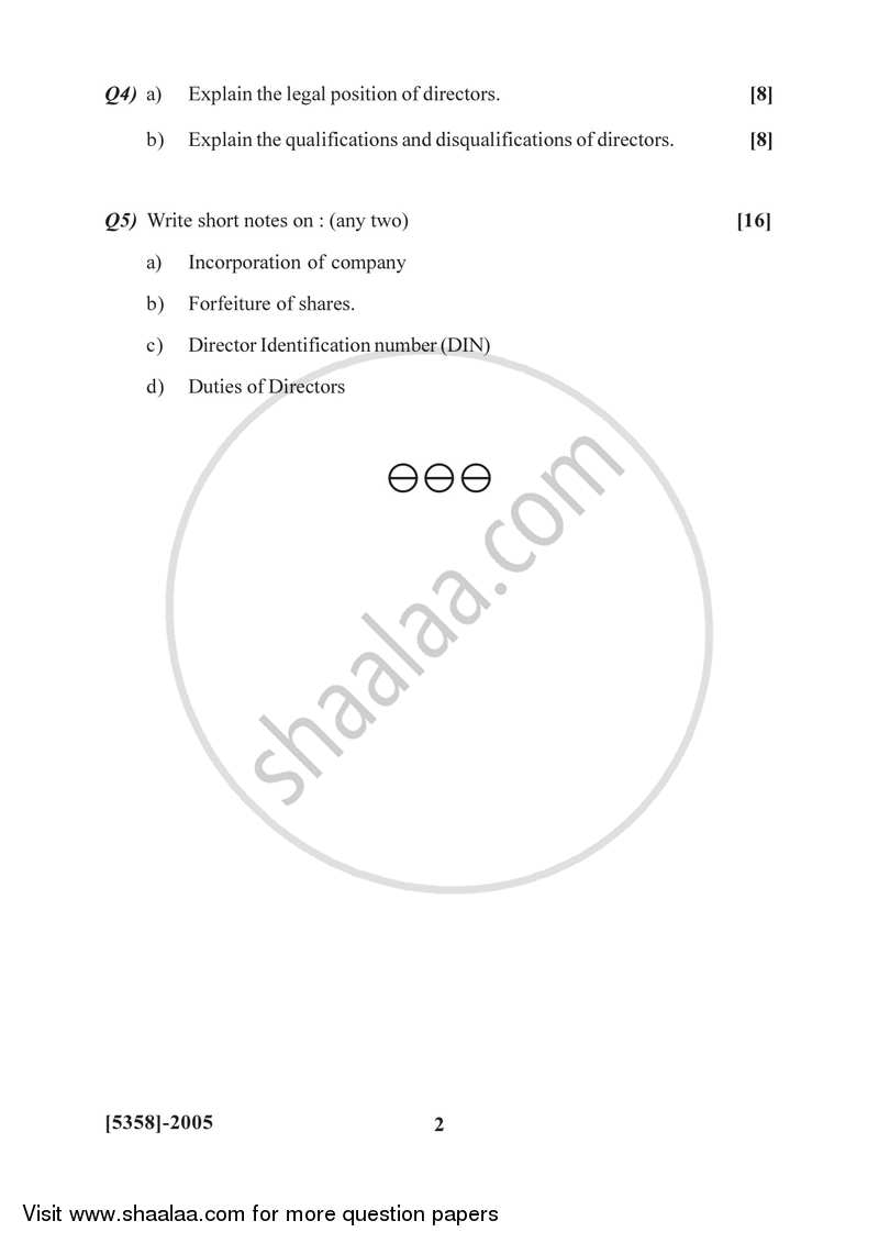 Elements of Company Law 2017-2018 - B.Com. - 2nd Year (SYBcom) - University of Pune question paper with PDF download