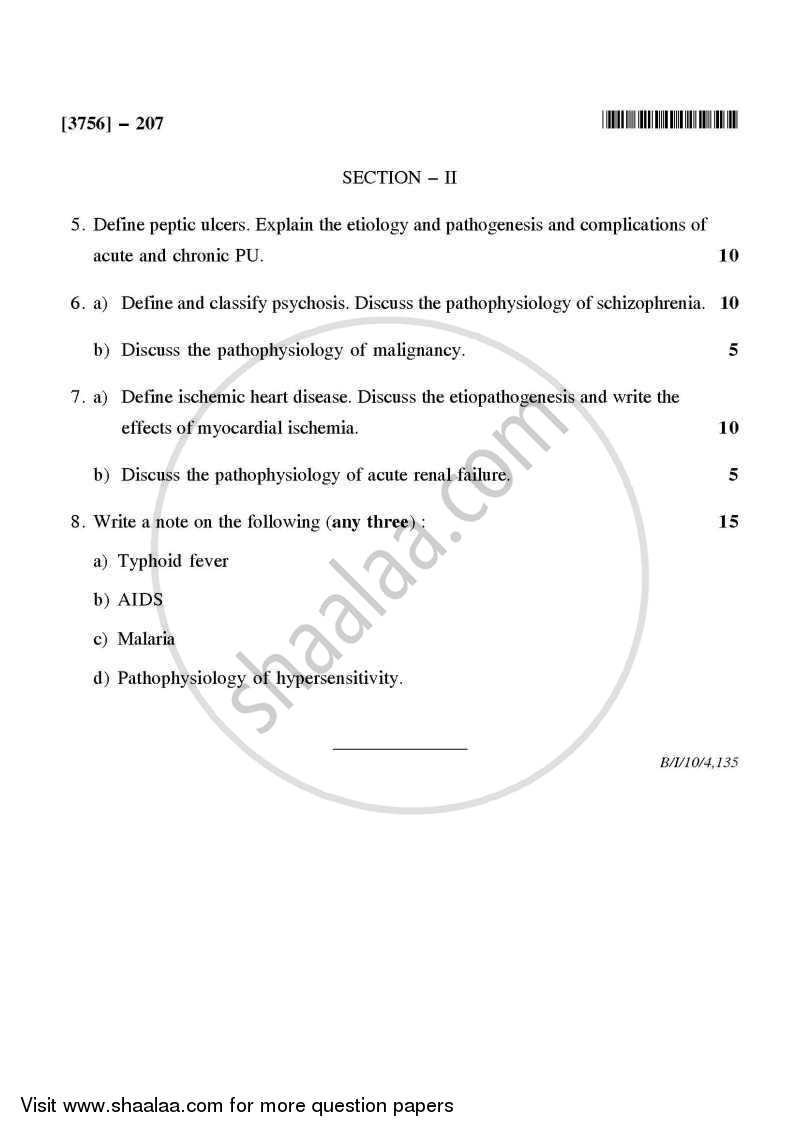 Pharmacology 1 2008-2009 - B.Pharm. - 2nd Year - University of Pune question paper with PDF download