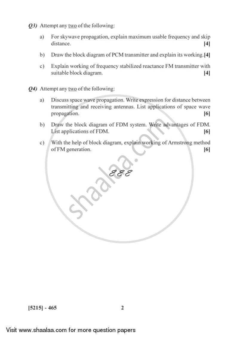 Advanced Communication Systems 2017-2018 - B.Sc. - Semester 6 (TYBSc) - University of Pune question paper with PDF download