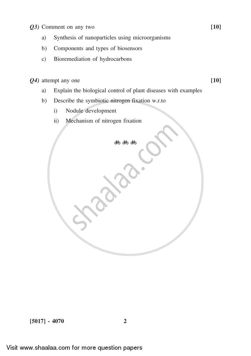 Agricultural and Environmental Microbiology 2016-2017 - B.Sc. - Semester 6 (TYBSc) - University of Pune question paper with PDF download