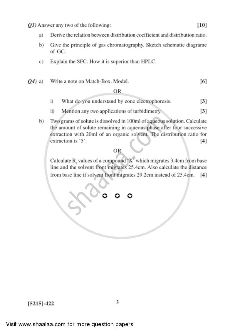 Analytical Chemistry 2017-2018 - B.Sc. - Semester 6 (TYBSc) - University of Pune question paper with PDF download