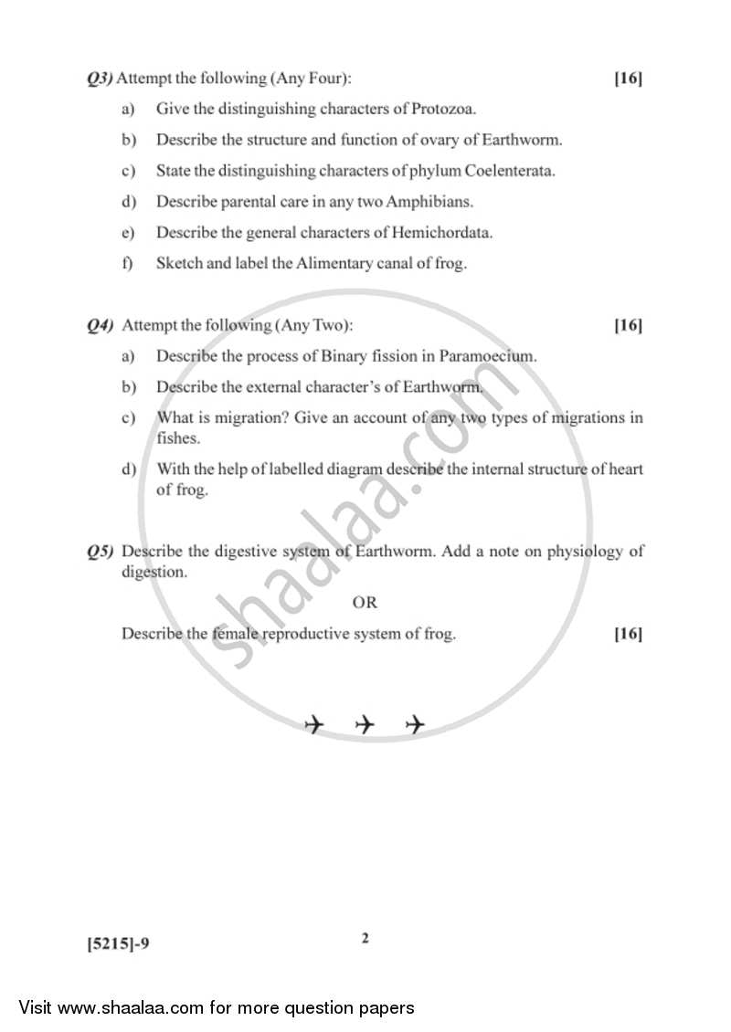 Animal Systematics and Diversity 1and 2 2017-2018 - B.Sc. - Semester 2 (FYBSc) - University of Pune question paper with PDF download