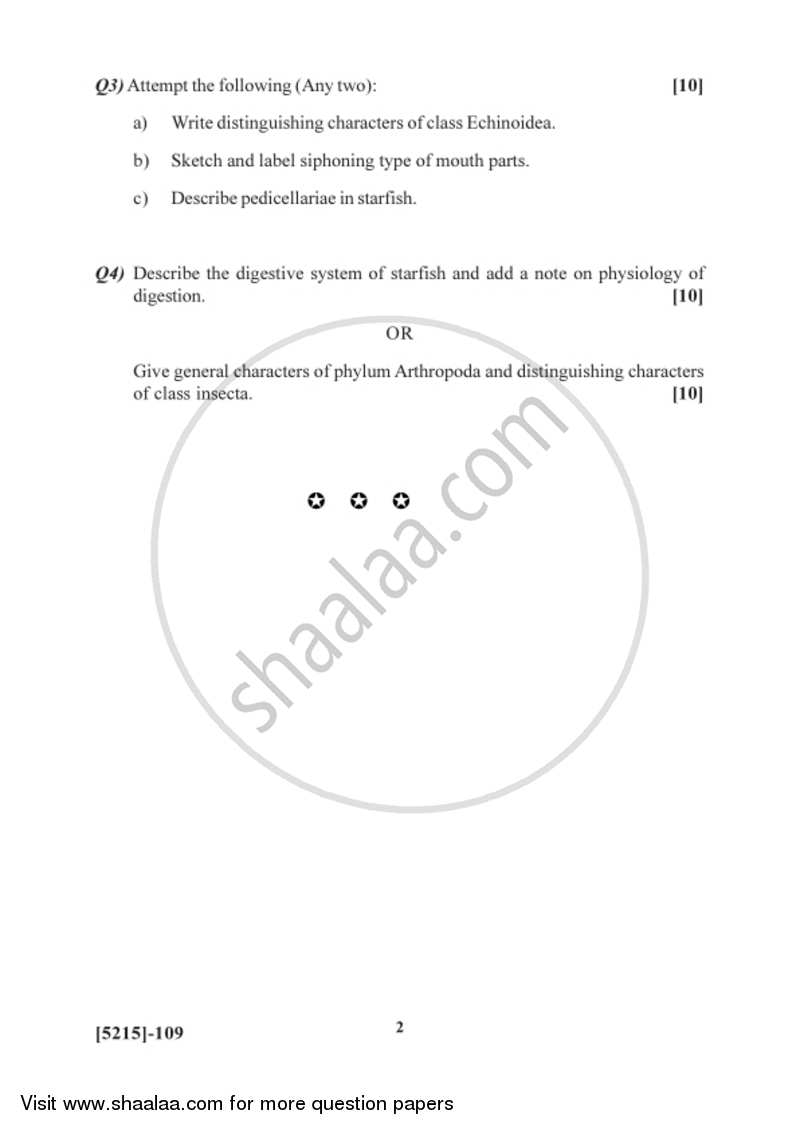 Animal Systematics and Diversity 3 2017-2018 - B.Sc. - Semester 3 (SYBSc) - University of Pune question paper with PDF download