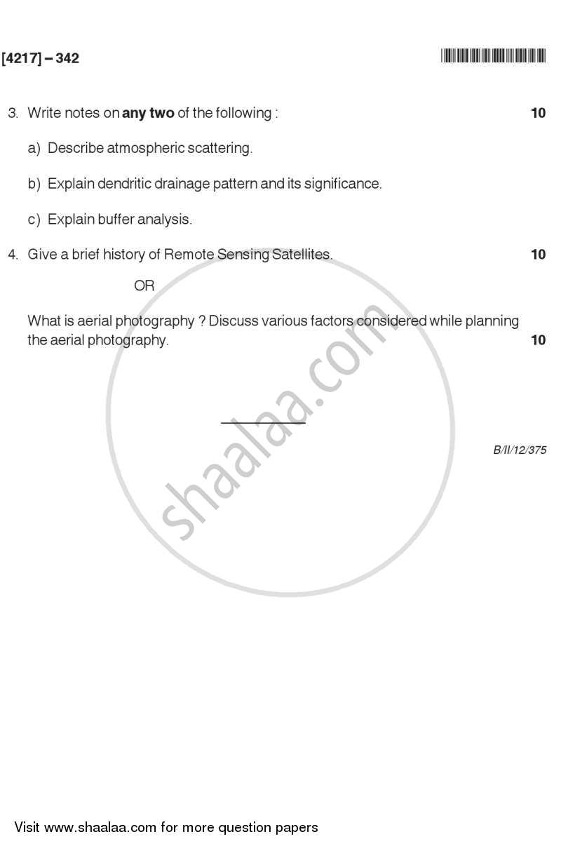 Applied Geology 1 2012-2013 - B.Sc. - Semester 5 (TYBSc) - University of Pune question paper with PDF download