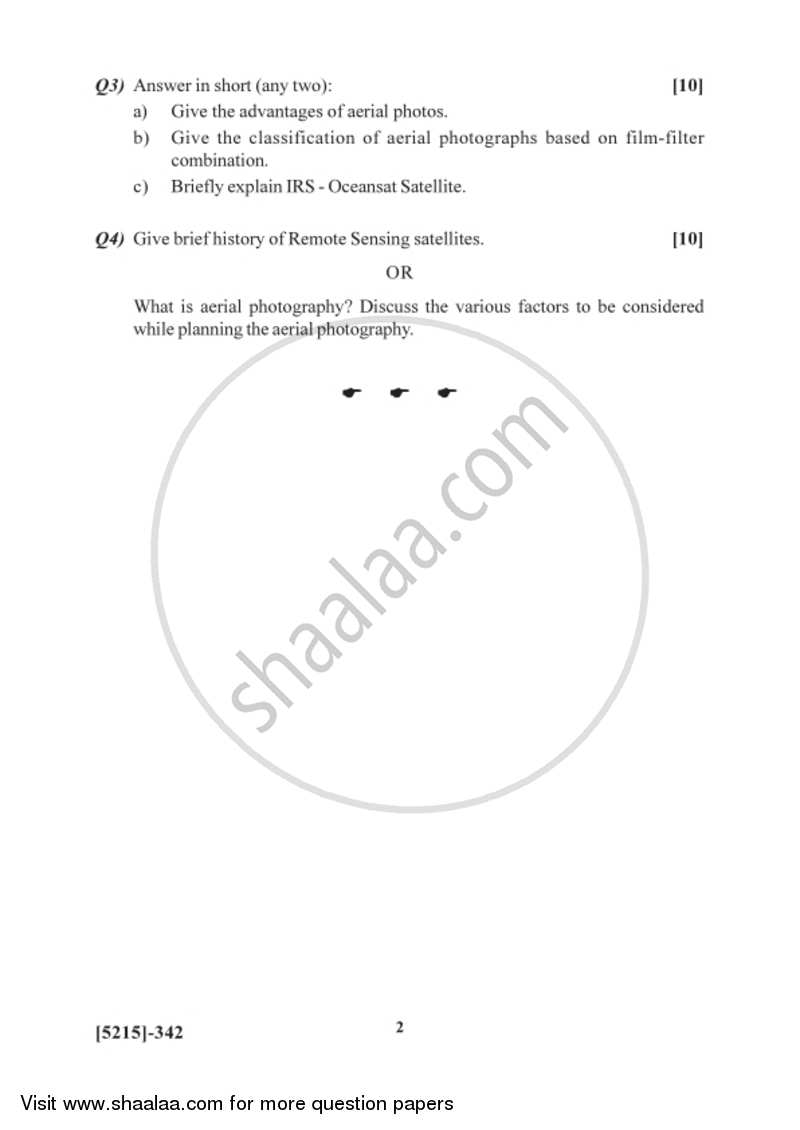 Applied Geology 1 2017-2018 - B.Sc. - Semester 5 (TYBSc) - University of Pune question paper with PDF download