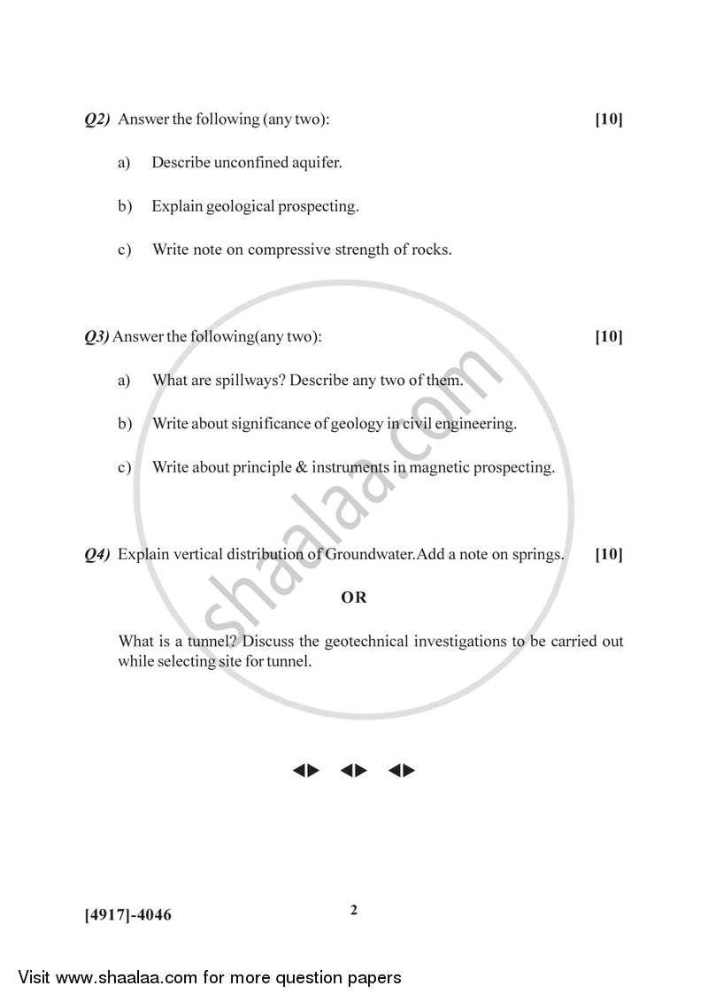 Applied Geology 2 2015-2016 - B.Sc. - Semester 6 (TYBSc) - University of Pune question paper with PDF download