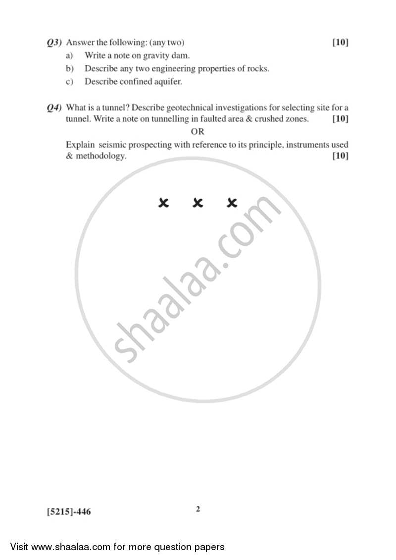 Applied Geology 2 2017-2018 - B.Sc. - Semester 6 (TYBSc) - University of Pune question paper with PDF download