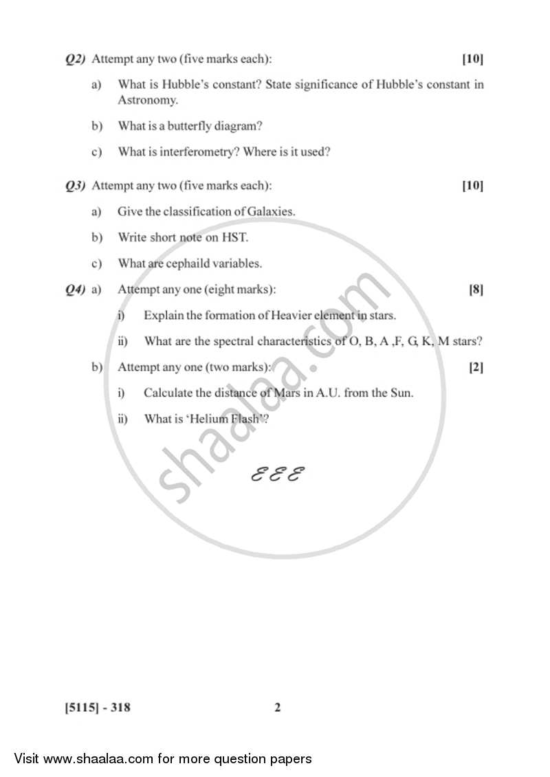 Astronomy and Astrophysics 2016-2017 - B.Sc. - Semester 5 (TYBSc) - University of Pune question paper with PDF download