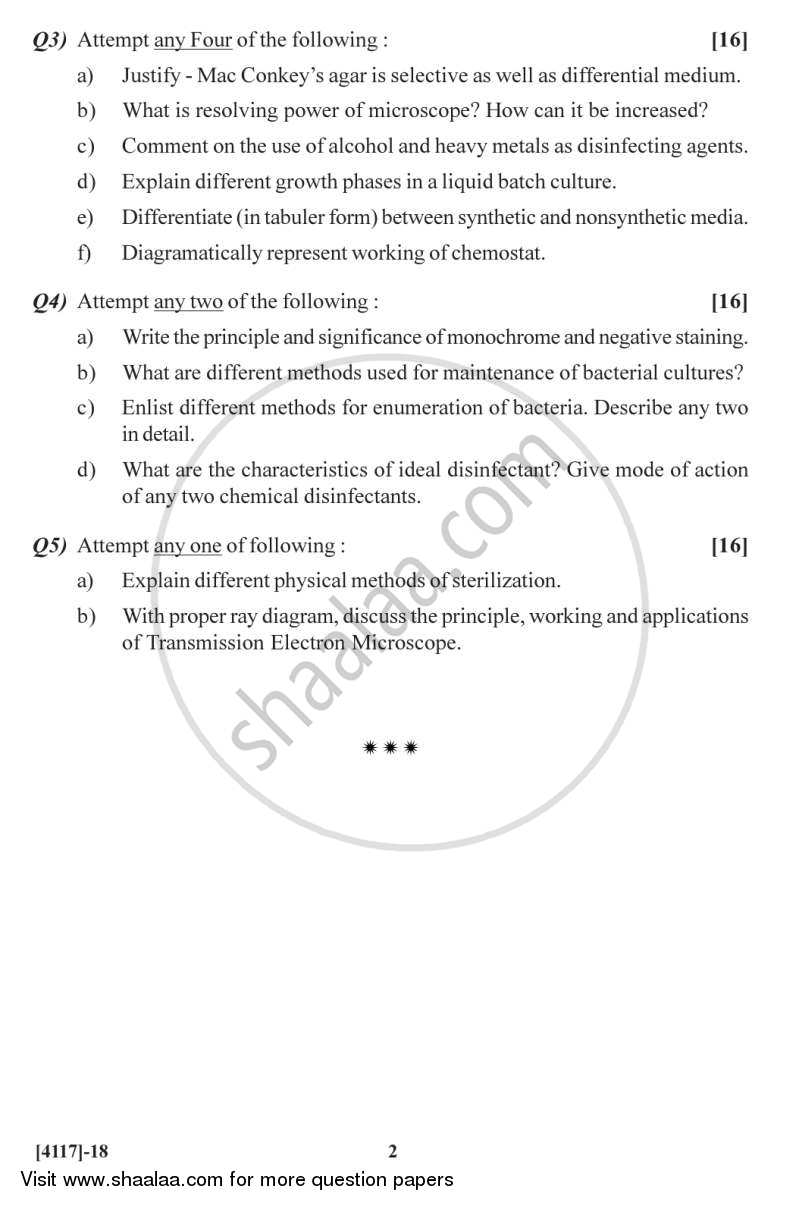 Basic Techniques in Microbiology 2012-2013 - B.Sc. - Semester 2 (FYBSc) - University of Pune question paper with PDF download