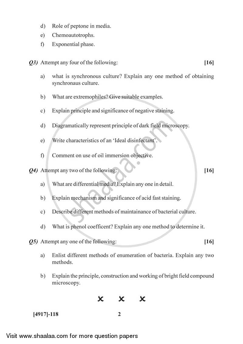 Basic Techniques in Microbiology 2015-2016 - B.Sc. - Semester 2 (FYBSc) - University of Pune question paper with PDF download
