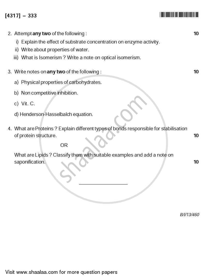 Biological Chemistry 2013-2014 - B.Sc. - Semester 5 (TYBSc) - University of Pune question paper with PDF download