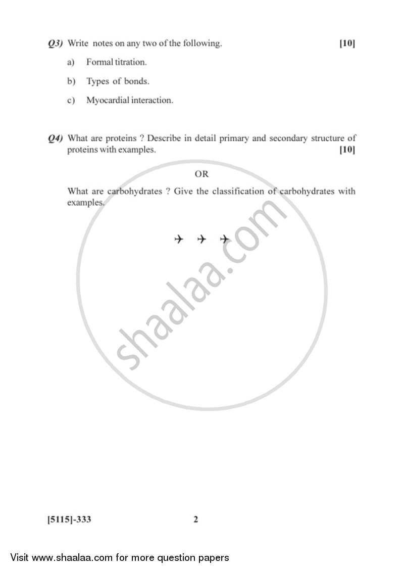 Biological Chemistry 2016-2017 - B.Sc. - Semester 5 (TYBSc) - University of Pune question paper with PDF download