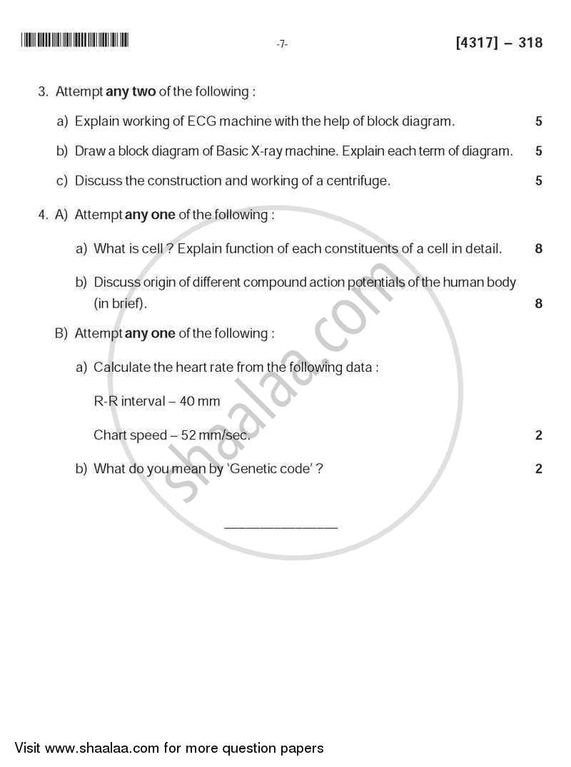 Biophysics 2013-2014 - B.Sc. - Semester 5 (TYBSc) - University of Pune question paper with PDF download