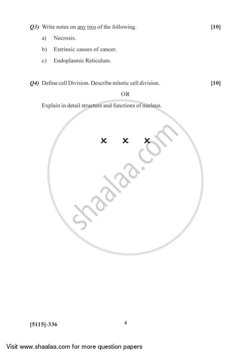 Cell Biology 2016-2017 - B.Sc. - Semester 5 (TYBSc) - University of Pune question paper with PDF download
