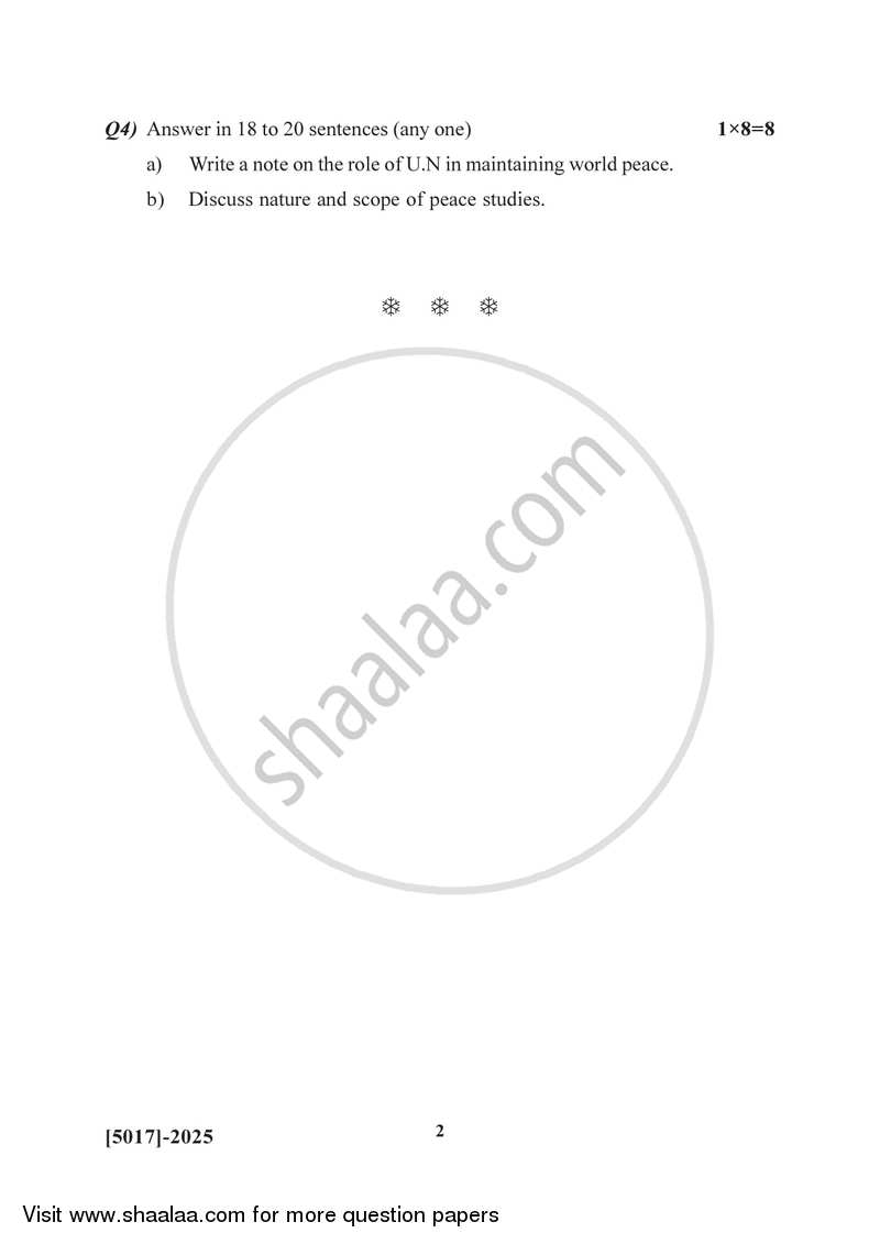 Conflicts Management and Resolution 2016-2017 - B.Sc. - Semester 4 (SYBSc) - University of Pune question paper with PDF download