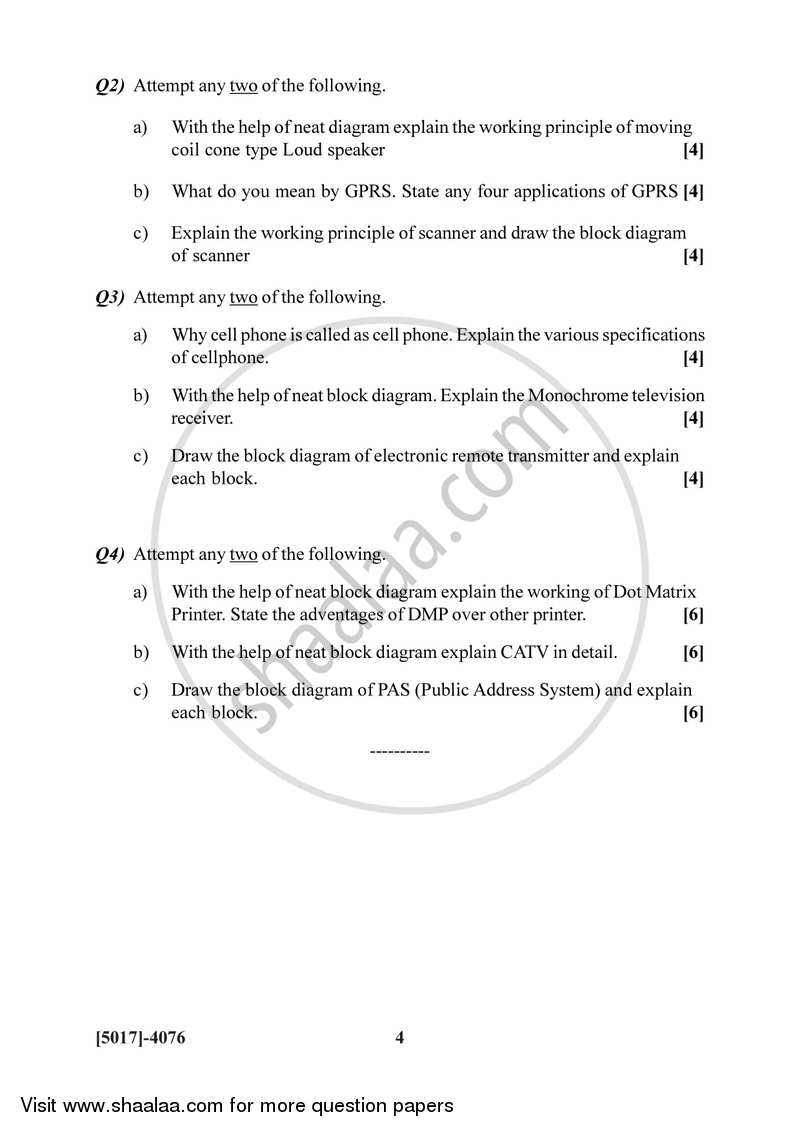 Consumer Electronics 2016-2017 - B.Sc. - Semester 6 (TYBSc) - University of Pune question paper with PDF download