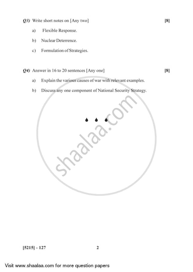 Contemporary Strategy 2017-2018 - B.Sc. - Semester 3 (SYBSc) - University of Pune question paper with PDF download