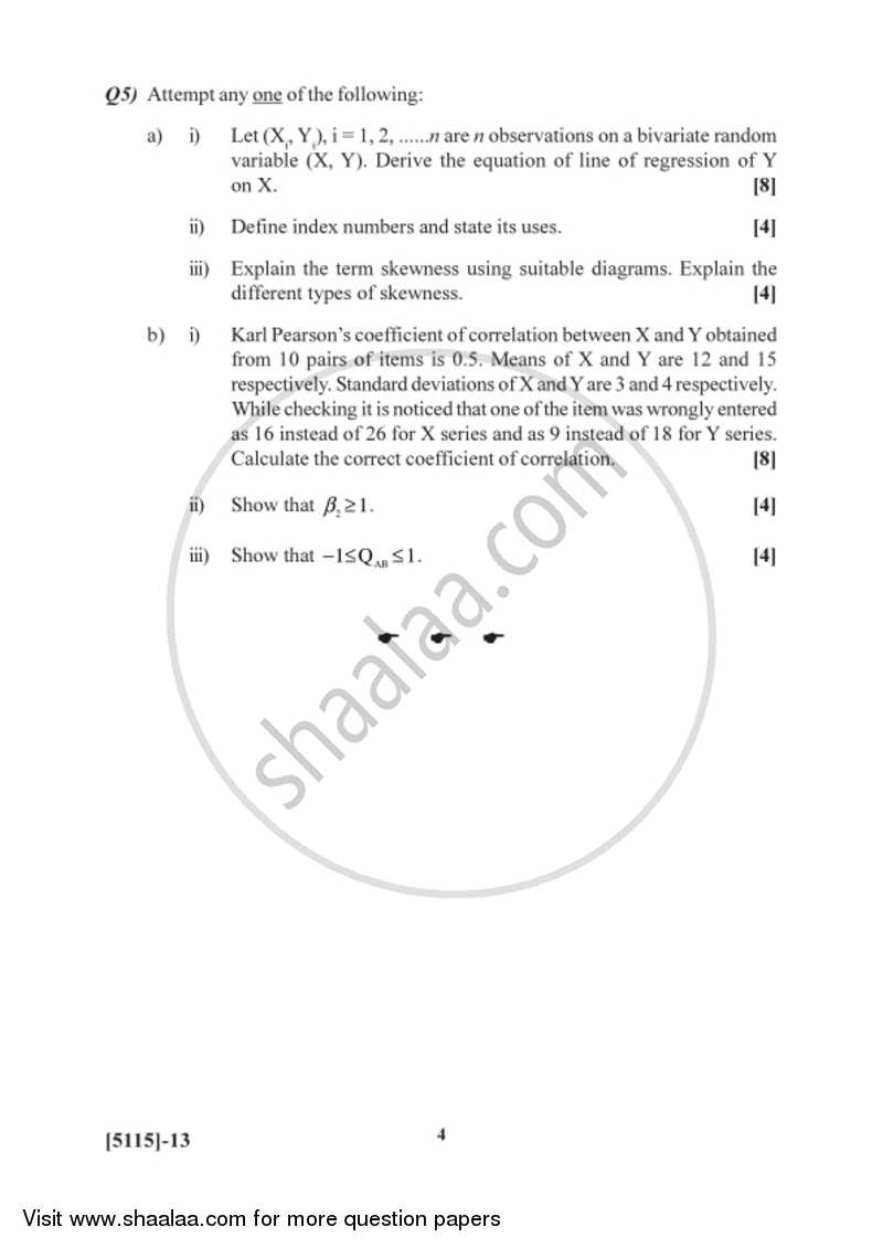 Descriptive Statistics 2016-2017 - B.Sc. - Semester 2 (FYBSc) - University of Pune question paper with PDF download