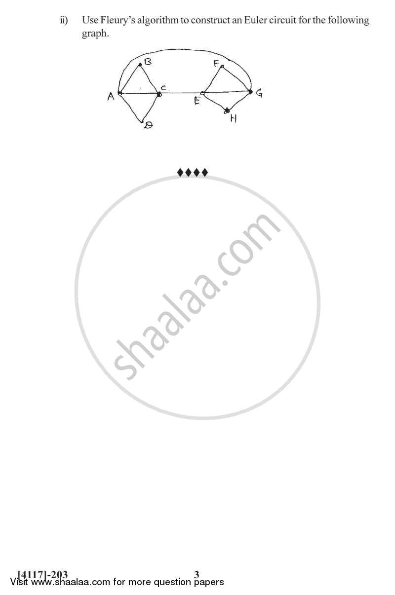 Discrete Mathematics 2012-2013 - B.Sc. - Semester 4 (SYBSc) - University of Pune question paper with PDF download